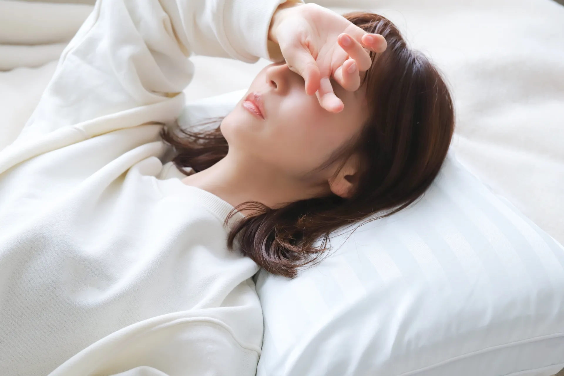 不眠の女性